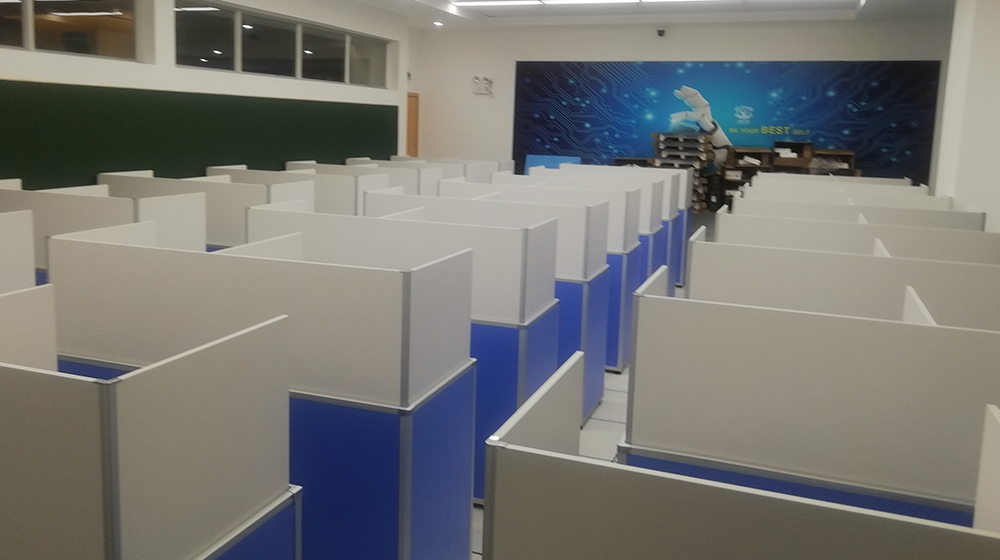 升降屏风电脑桌