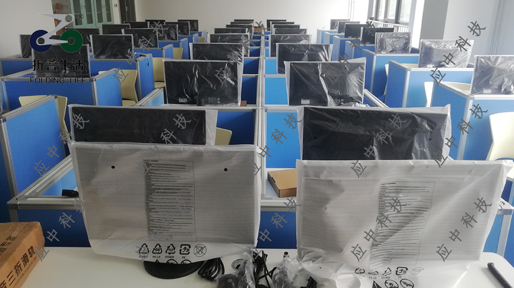 升降屏风考试桌